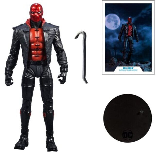 DC Multiverse 7 Inch Action Figure Three Jokers - Red Hood