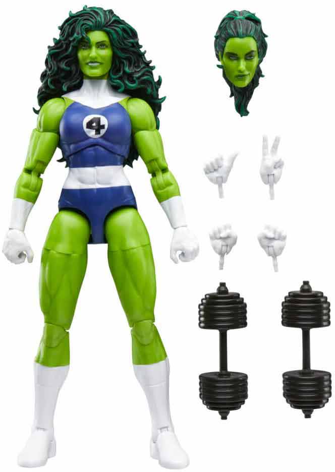 Marvel Legends Retro 6 Inch Action Figure Fantastic Four - She-Hulk