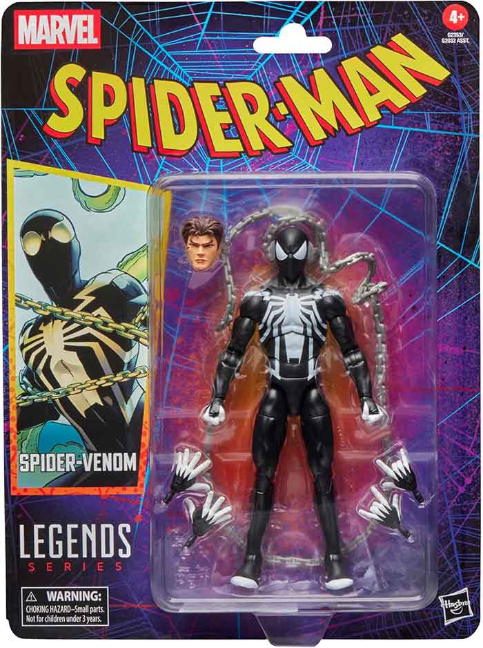 Marvel Legends Retro 6 Inch Action Figure Spider-man Wave 6 - Spider-Venom