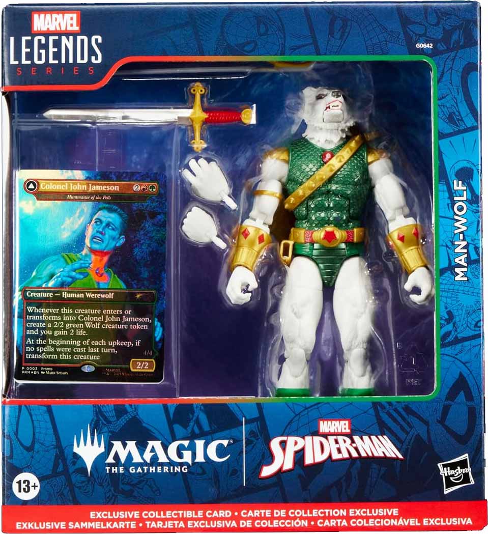 Marvel Legends Spider-Man 6 Inch Action Figure Magic The Gathering Wave 1 - Man-Wolf