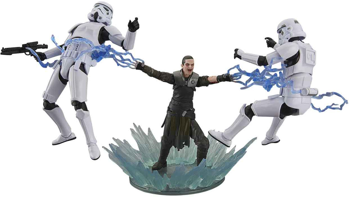 Star Wars The Black Series Force Unleashed 6 Inch Action Figure Deluxe Exclusive - Starkiller vs Stormtroopers