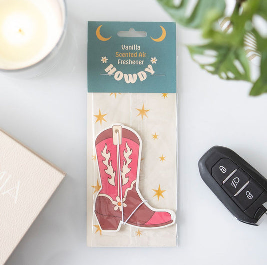 Cowgirl Cowboy Boot Vanilla Scented Air Freshener Car Fragrance Accessories Spring Gifts