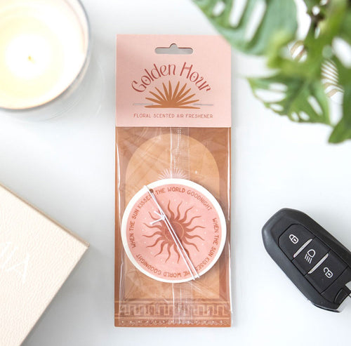 Celestial Sun Golden Hour Floral Scented Air Freshener Car Fragrance Accessories Spring Gifts
