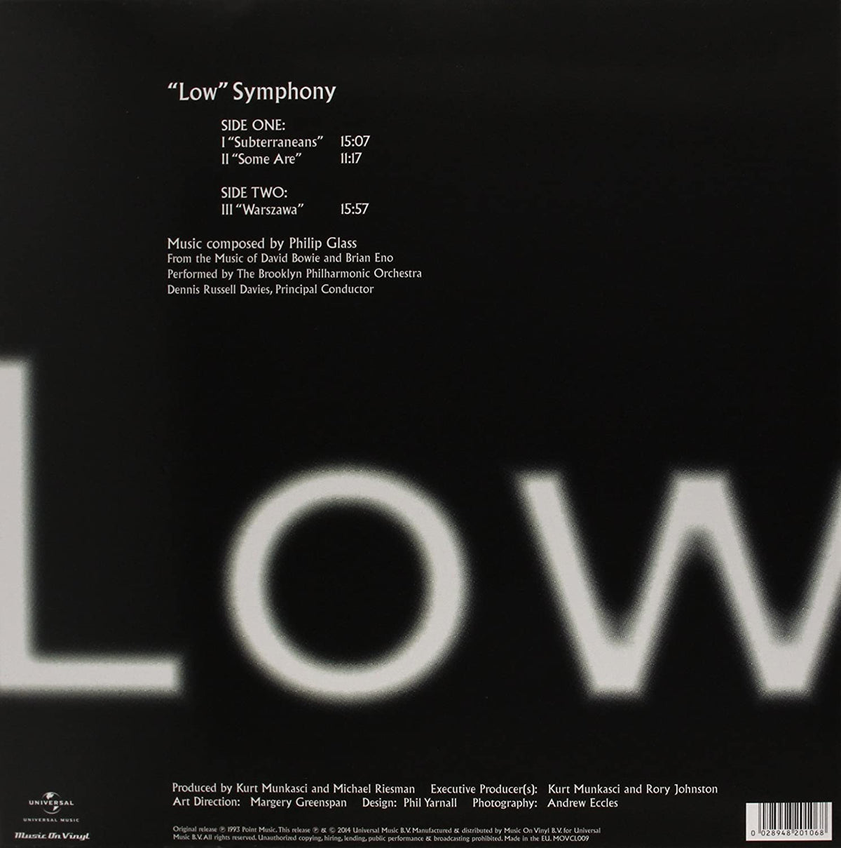 Glass, Philip/Low [LP]