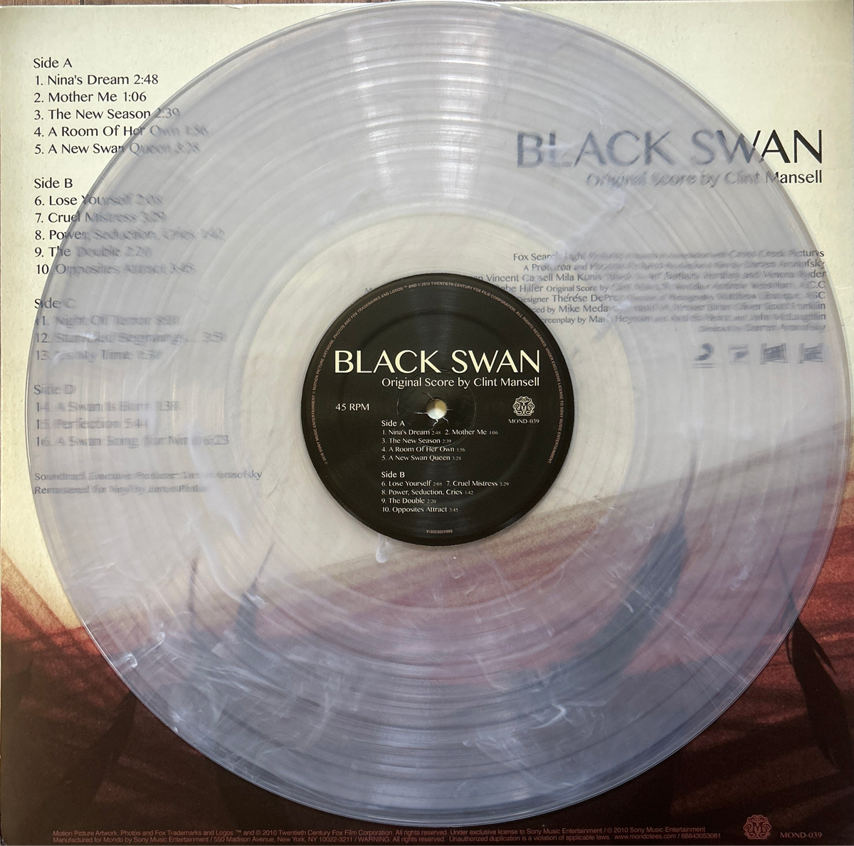 [Used LP] Soundtrack / Black Swan (Clint Mansell)