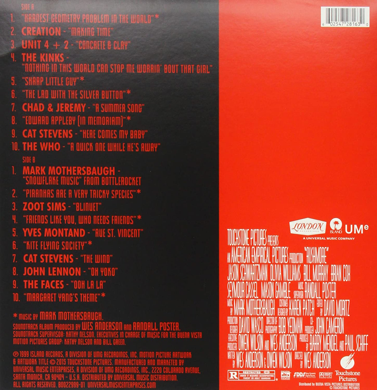 Soundtrack/Rushmore [LP]