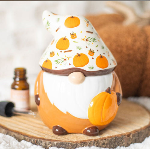 Autumn Pumpkin Gonk Gnome Oil Burner Wax Melt Warmer Halloween Home Decor Gifts