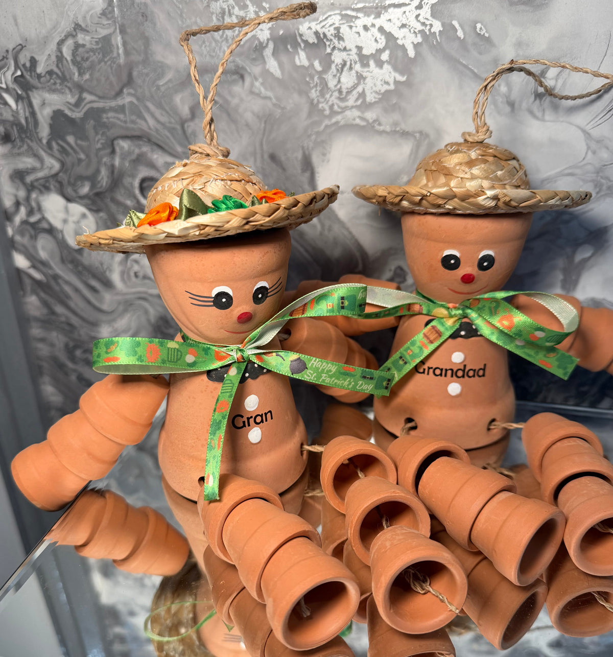 St Patrick’s Day Personalised Plant Pot People – Custom Flower Pot Man or Lady Terracotta Garden Ornaments, Irish Themed Gifts