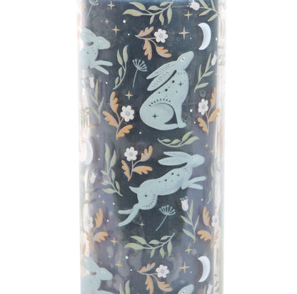 21cm Midnight Moon Gazing Hare Wild Tulip Floral Scented Tube Candle Home Fragrance Relaxation Decor Gifts