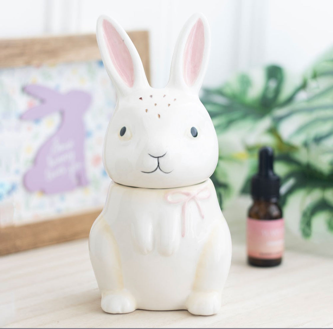Easter Spring Bunny Oil Burner Wax Melt Warmer Home Ornament Decor Gifts