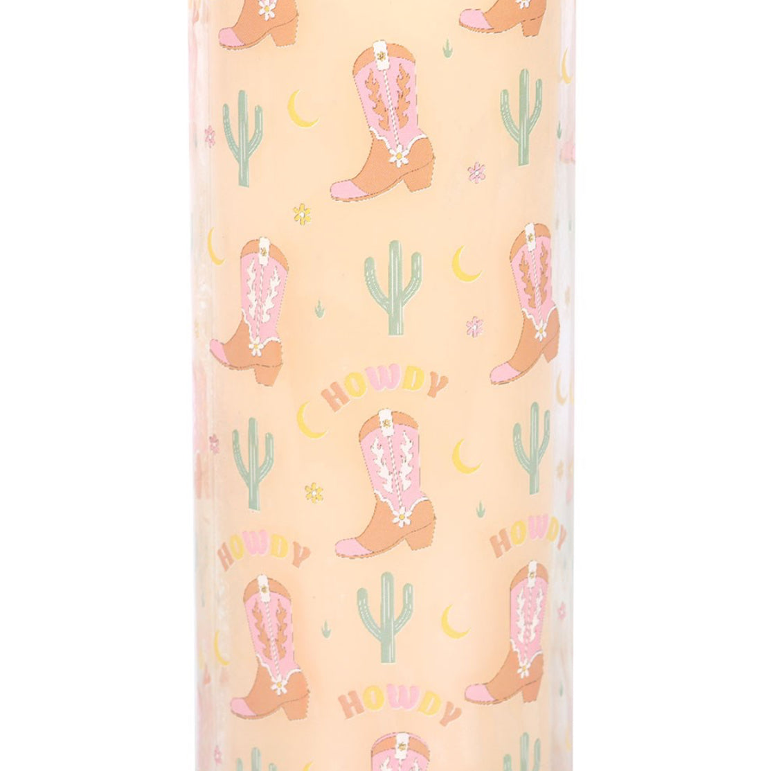 21cm Howdy Cowboy Cowgirl Floral Scented Tube Candle Home Fragrance Decor Gifts
