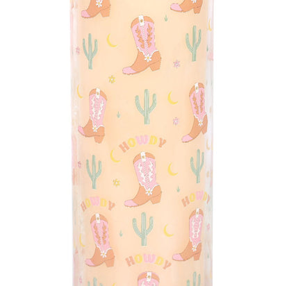 21cm Howdy Cowboy Cowgirl Floral Scented Tube Candle Home Fragrance Decor Gifts