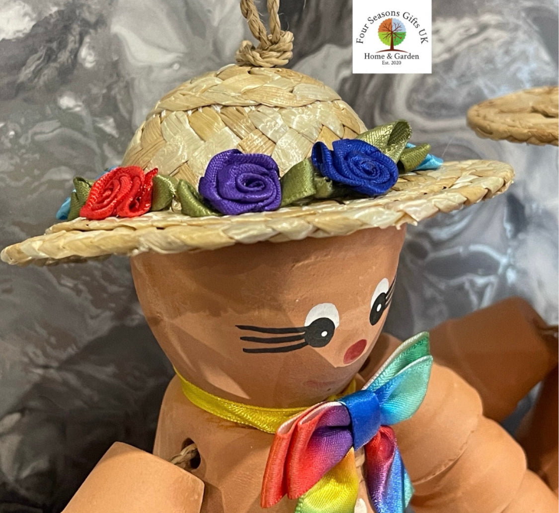 Rainbow Pride LGBTQ+ Inspired 
Personalised Terracotta Plant Pot Flowerpot Man or Lady Wedding Anniversary Gifts