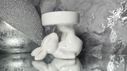 Easter Bunny Tea-light Candle Holder Spring Home Decor Rabbit Ornament Gift