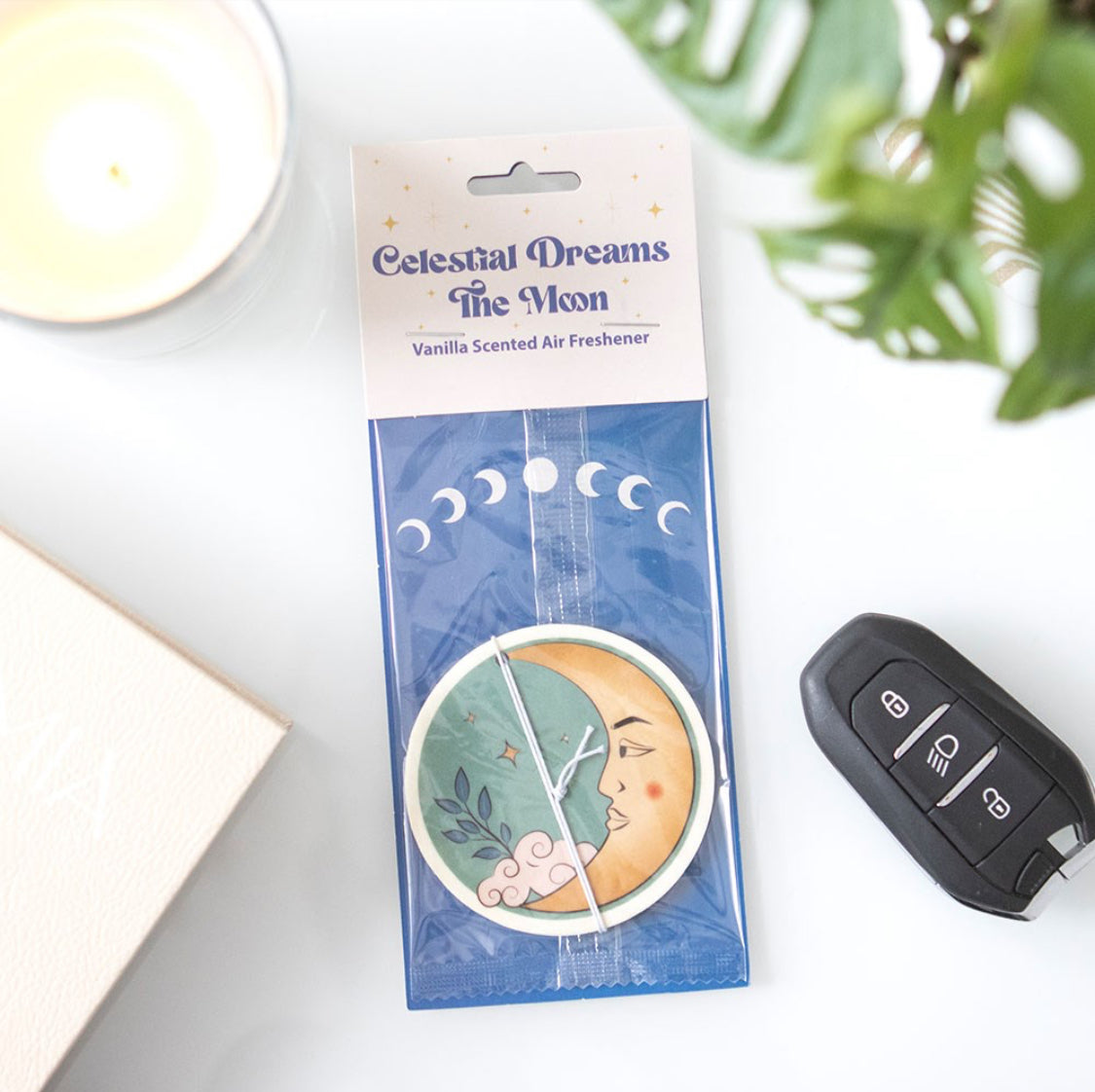 Celestial Moon Vanilla Scented Air Freshener Car Fragrance Accessories Spring Gifts