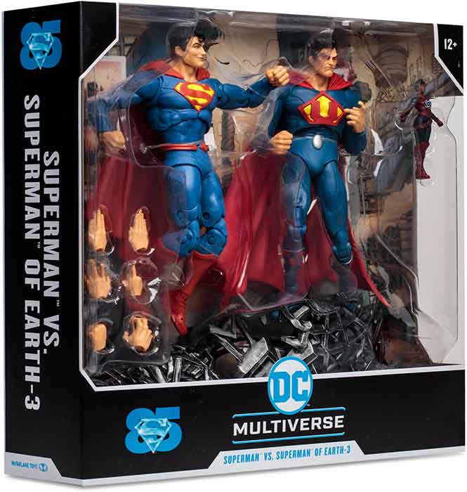 DC Multiverse 7 Inch Action Figure 2-Pack - Superman vs Ultraman (Earth-3)