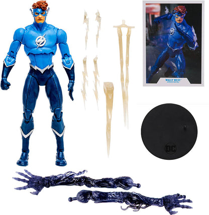 DC Multiverse Comic 7 Inch Action Figure BAF The Darkest Knight - Wally West (Blue)