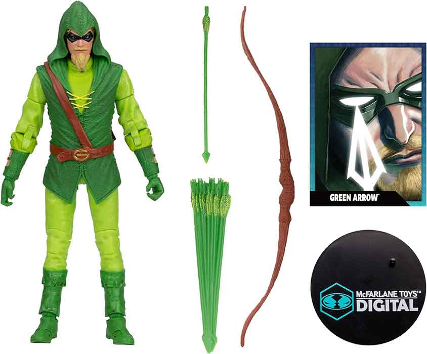 DC Multiverse 7 Inch Action Figure Digital Wave 2 - Green Arrow