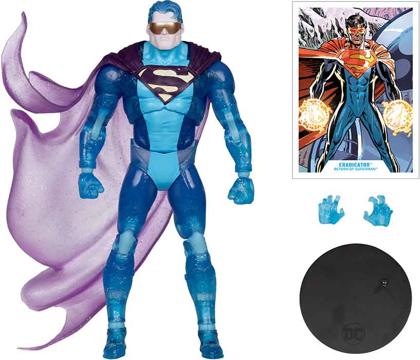 DC Multiverse The Return of Superman 7 Inch Action Figure Exclusive - Blue Energy Eradicator Platinum