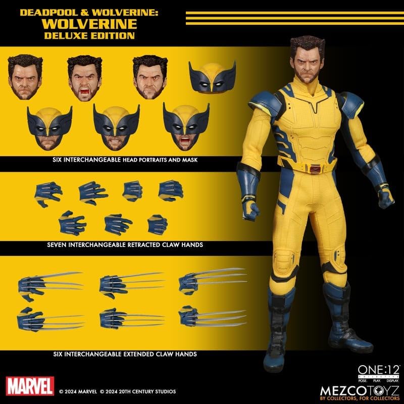 Deadpool & Wolverine 6 Inch Action Figure One-12 Collective - Wolverine Deluxe Edition
