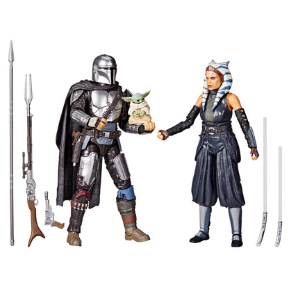 Star Wars The Black Series 6 Inch Action Figure 3-Pack Exclusive - The Mandalorian - Ahsoka Tano - Grogu