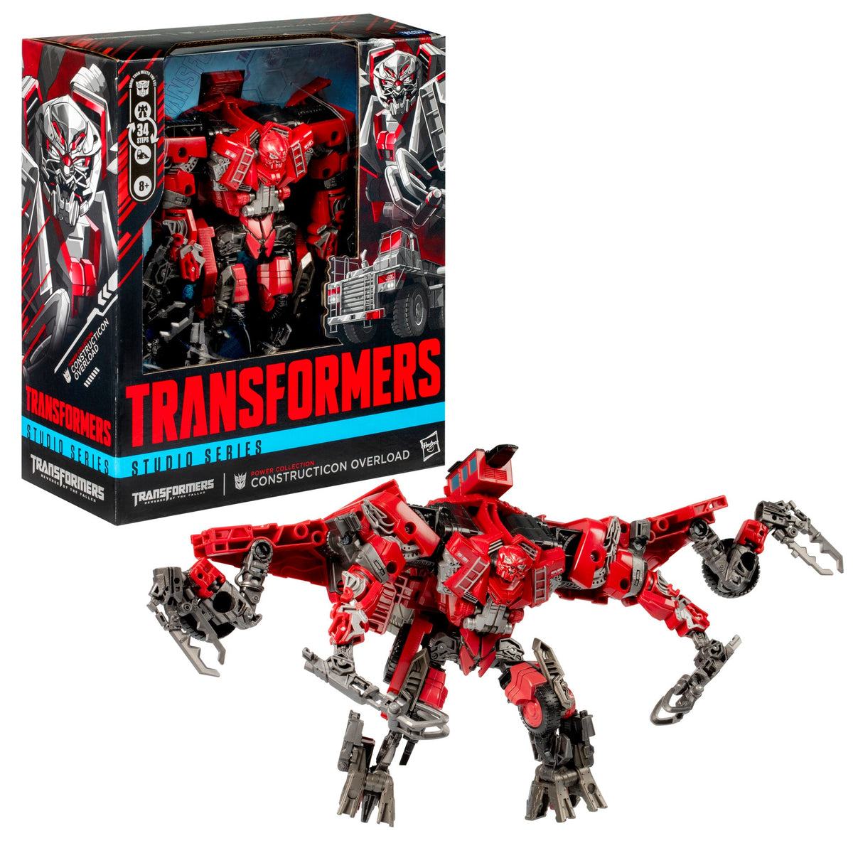 Transformers Studio Series 8 Inch Action Figure - Revenge of the Fallen MTMTE Collection Constructicon Overload Exclusive
