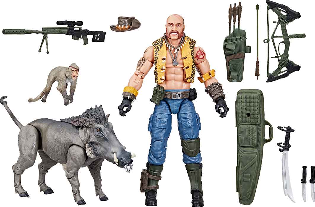 G.I. Joe Classified 6 Inch Action Figure Deluxe - Dreadnok Gnawgahyde with Porkbelly & Yobbo #125