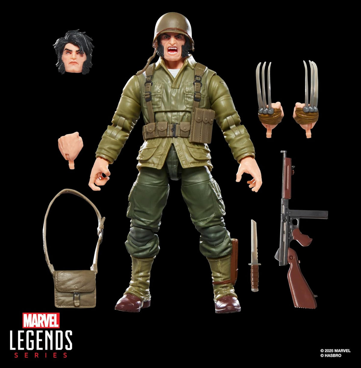 Marvel Legends 6 Inch Action Figure BAF Executioner - Wolverine (WWII Logan)
