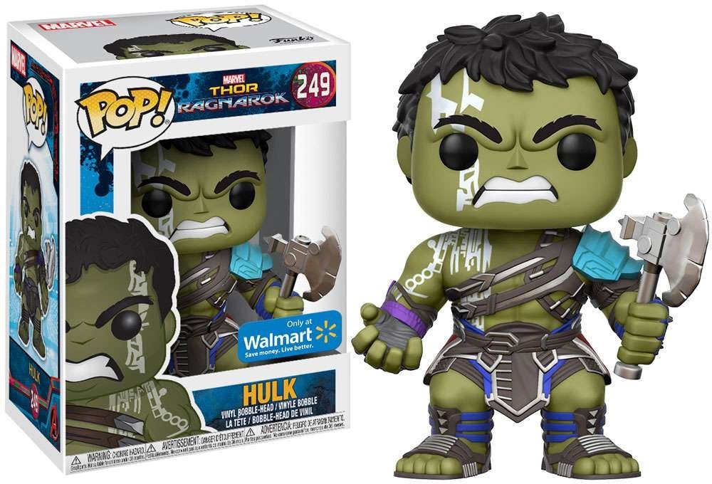 Pop Marvel 3.75 Inch Action Figure Thor Ragnarok - Hulk #249 Exclusive