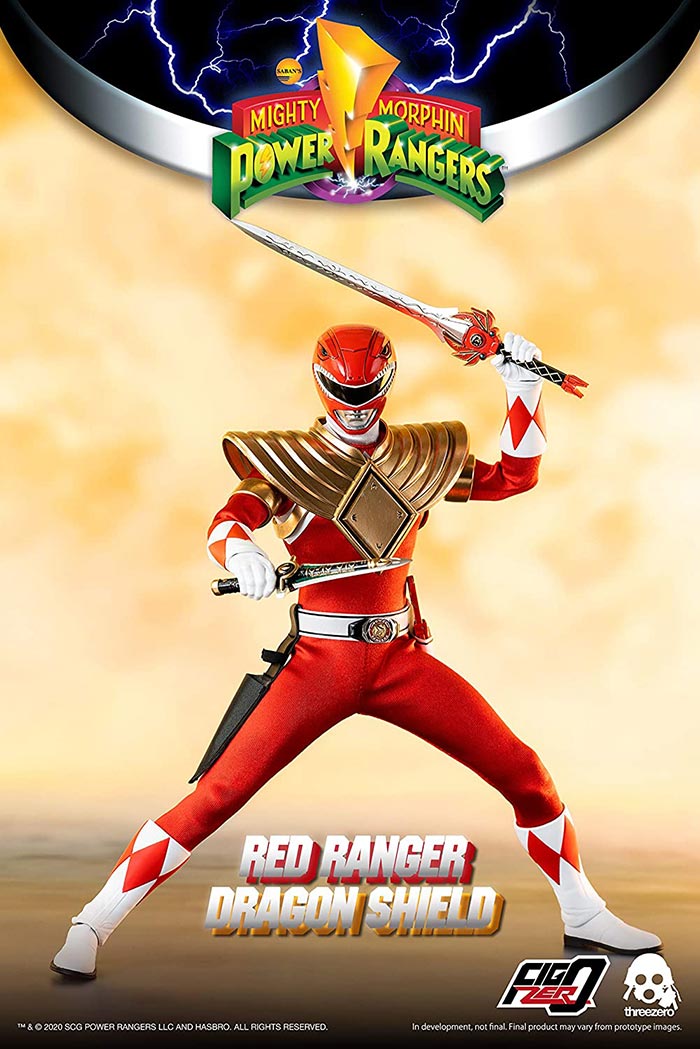 Power Rangers Mighty Morphin 12 Inch Action Figure - Dragon Shield Red Ranger