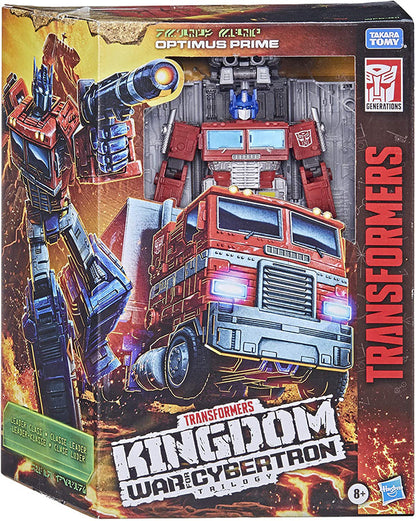 Transformers War For Cybertron Kingdom 8 Inch Action Figure Leader Class Wave 1 - Optimus Prime (Refresh)